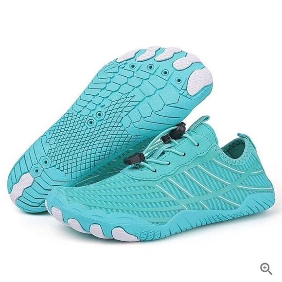 Peak Footwear EcoStep Wide Foot Healthy nonslip barefootshoes9/9.5 Turquoise Nwt - Picture 1 of 10